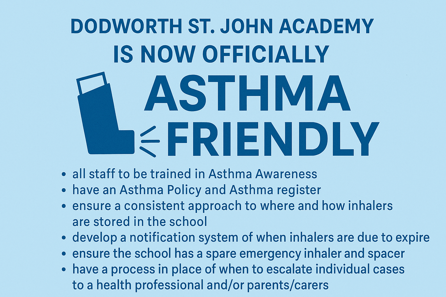 Asthma friendly schools initiative launched